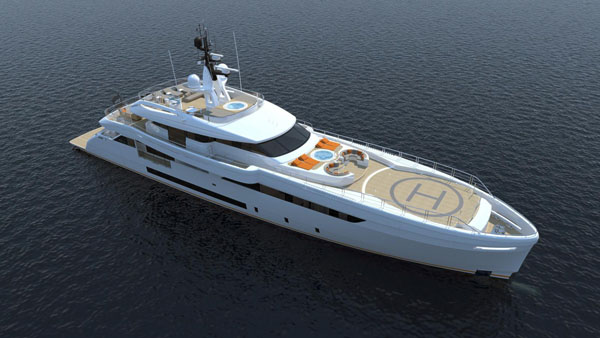 Wider 165 yacht Project Cecilia nearing completion