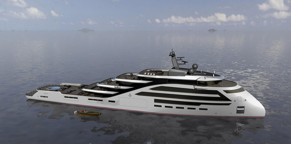 Update on Ulstein’s 89m Øino X-Bow superyacht