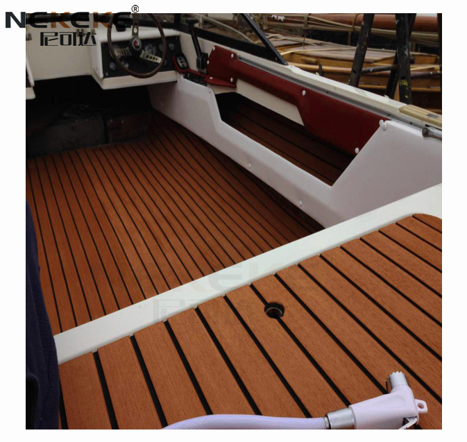 Dark Brown + Black Seam Line EVA Foam Sheet ship Eva Cheap outdoor decking