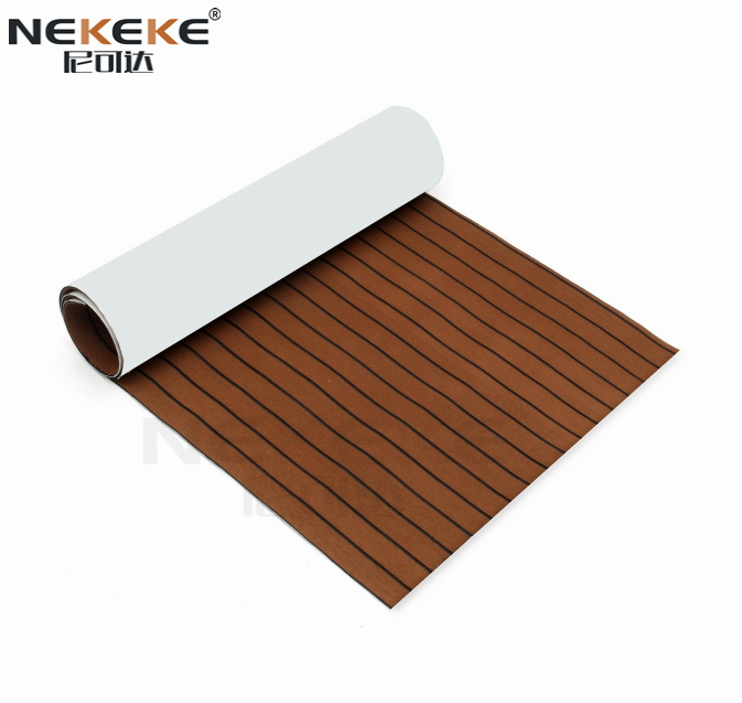 Dark Brown + Black Seam Line EVA Foam Sheet ship Eva Cheap outdoor decking