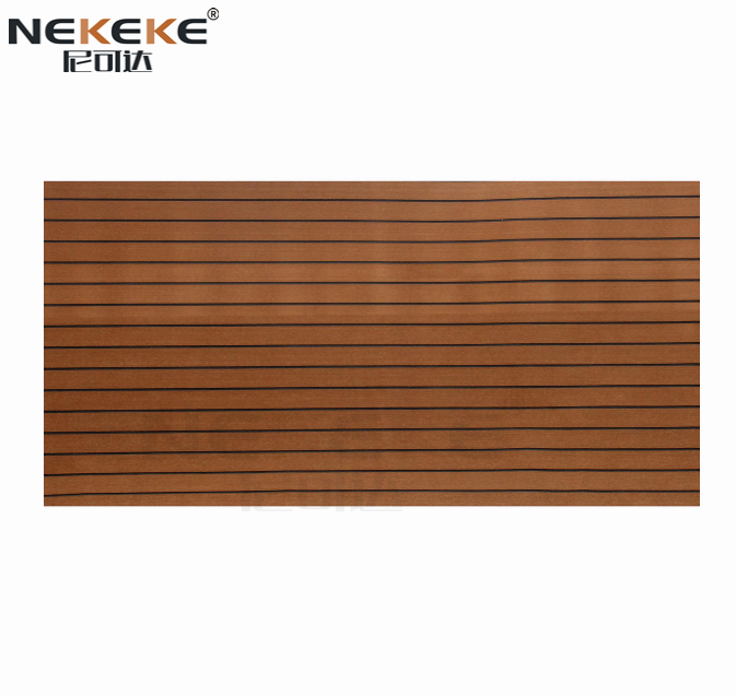 Dark Brown + Black Seam Line EVA Foam Sheet ship Eva Cheap outdoor decking