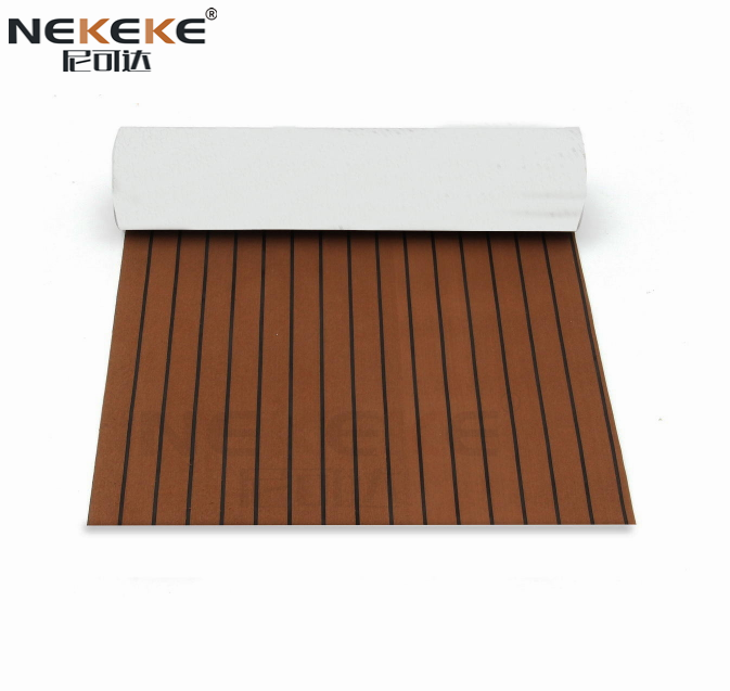 Dark Brown + Black Seam Line EVA Foam Sheet ship Eva Cheap outdoor decking