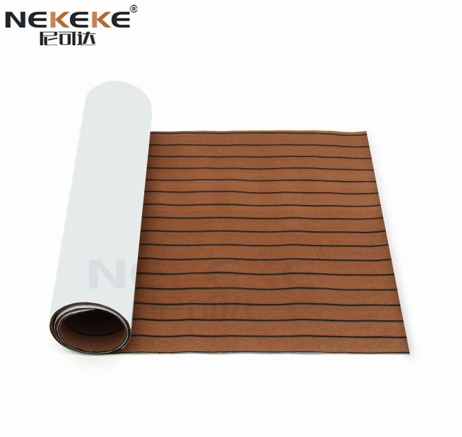 Dark Brown + Black Seam Line EVA Foam Sheet ship Eva Cheap outdoor decking