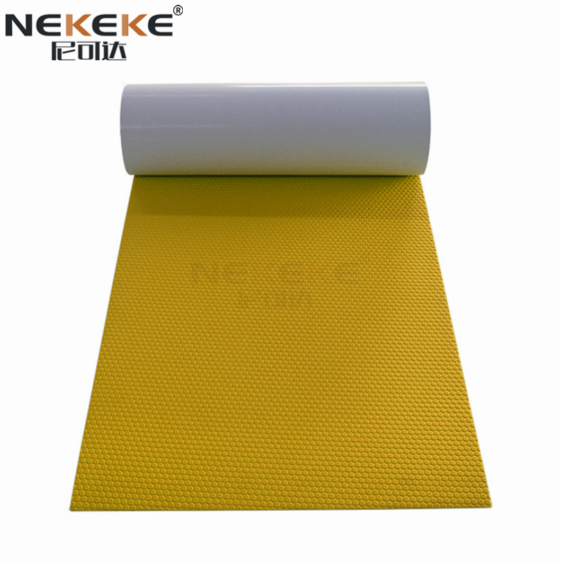 Yellow + Hexagon on surface Boat Yacht Marine Rubber Pattern EVA Deck Foam Sheet Composite outdoor decking