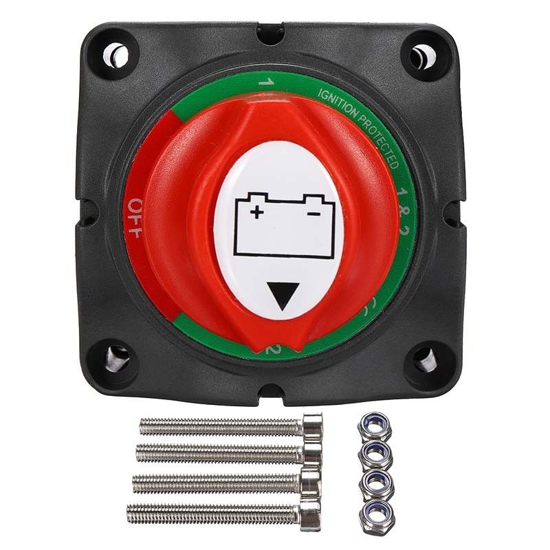 Marine Dual Battery Selector Switch Safety On Off Disconnect Switch Fishing Boat