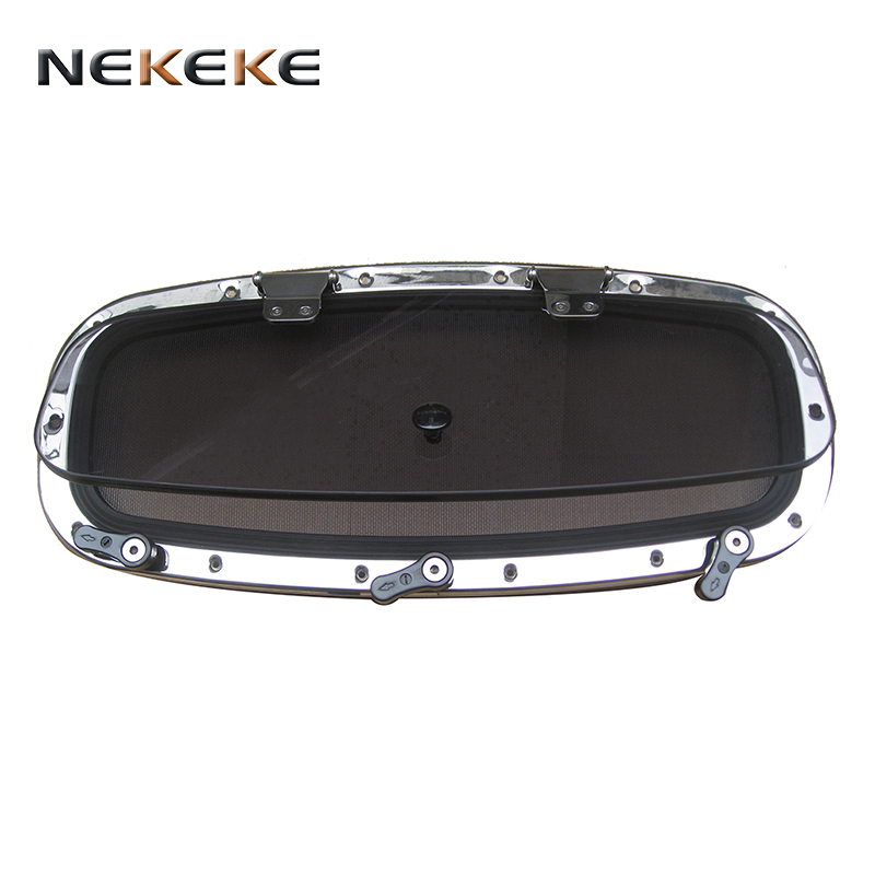 NEKEKE Marine boat Mirror Polished Stainless Steel 316L rectangular porthole portlights