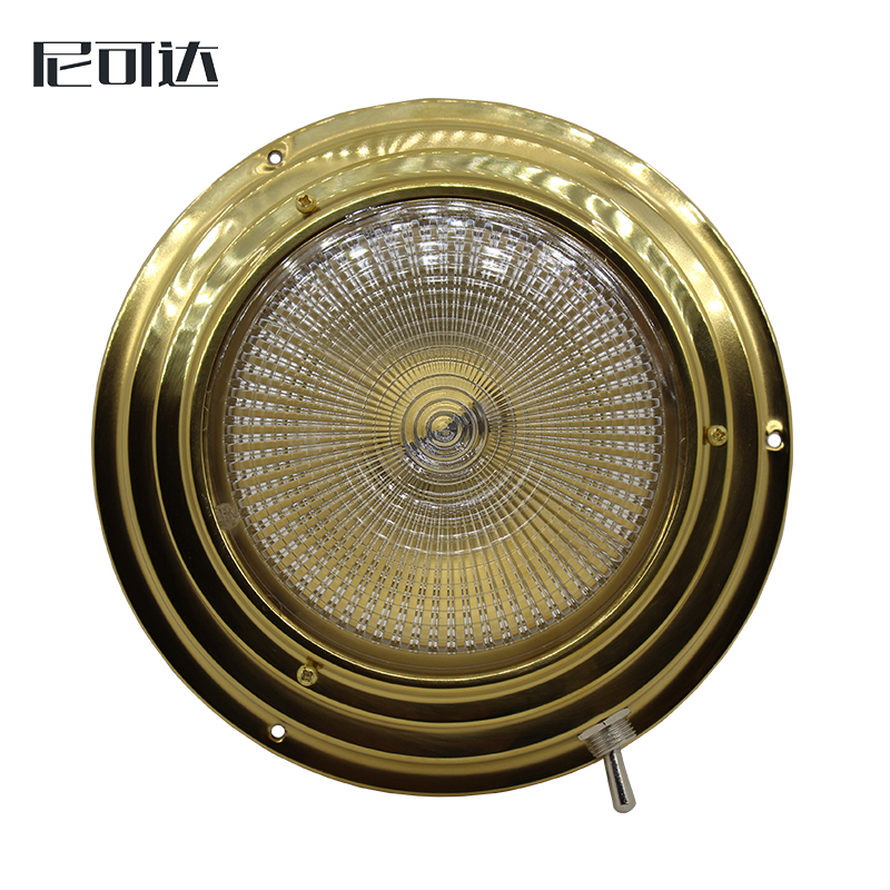 Yacht boat lights brass ceiling ceiling lamp 12V 15W