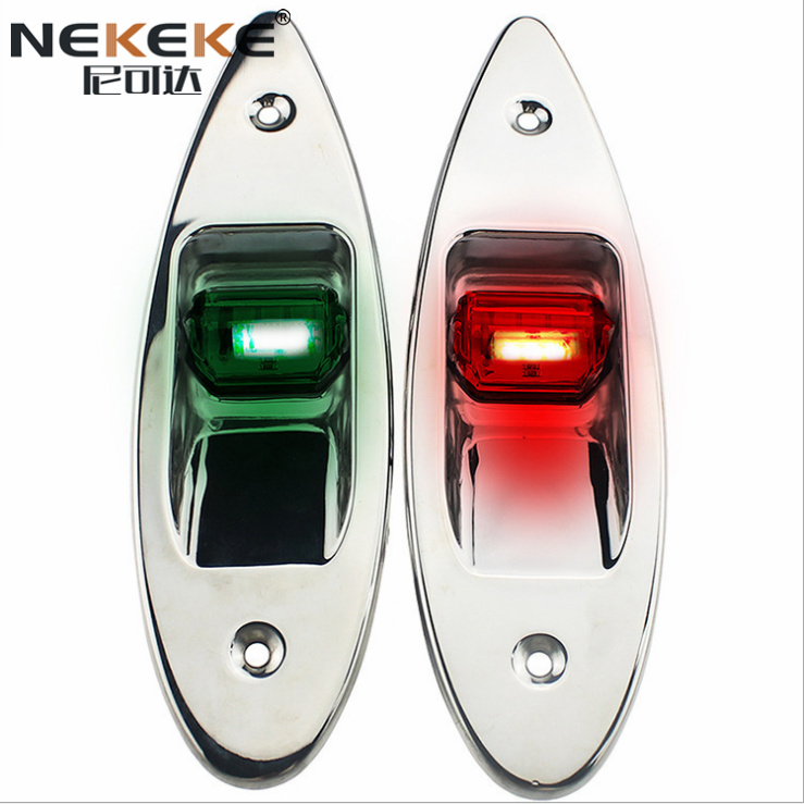 NEKEKE NL338 NL339 Red Green 12V marine LED navigation light port starboard light boat LED light