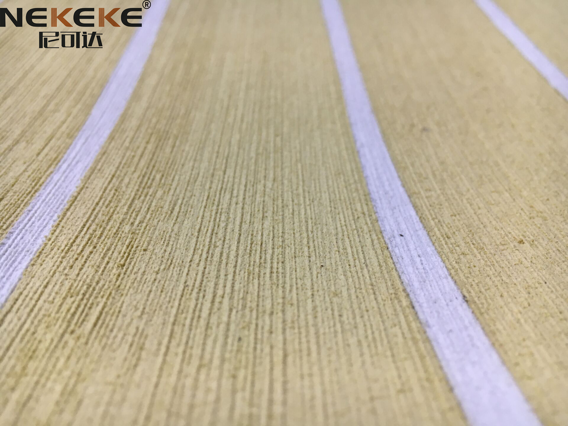 NEKEKE EVA mat with stripe,no groove, surface brushed Eva Cheap outdoor decking