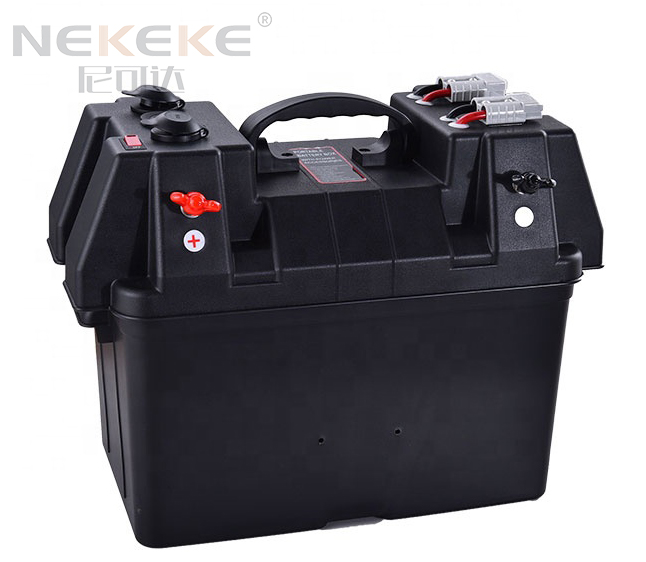 Portable Plastic Battery Box waterproof 12V Car Boat Yacht