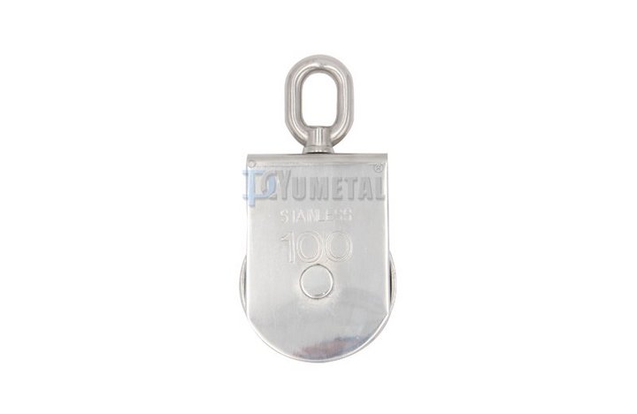 S.BL03 Flat Swivel Eye Pulley, Single Sheaves