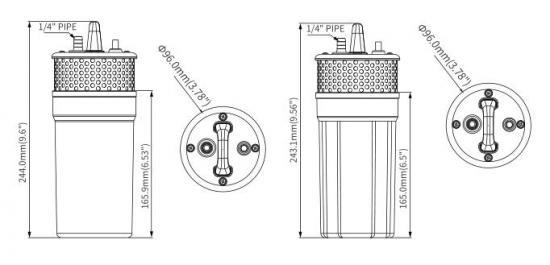 12V DC submersible well pump Livestock Watering