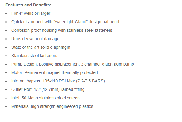 24v Stainless Steel Deep Well Submersible Pumps