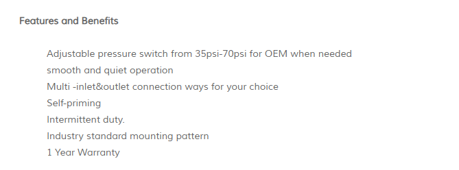12v Food grade diaphragm Beverage pump