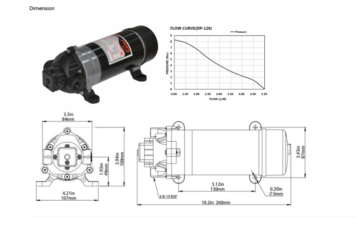 DP Series AC sprayer pump high pressure pump 220V