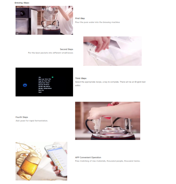 home use automatic refined beer brewing machine