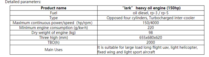 “Lark”heavy oil engine (150hp)