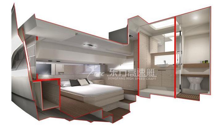 Oriental 45 foot flying bridge yacht