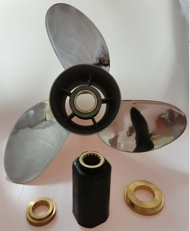 Interchangeable Stainless Steel Propeller 3 blades15 1/4X17 RH OUTBOARD PROPELLER MARINE PROPELLER