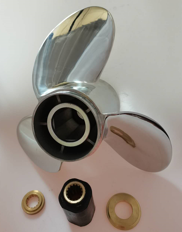 Interchangeable Stainless Steel Propeller 3 blades15 1/4X17 RH OUTBOARD PROPELLER MARINE PROPELLER