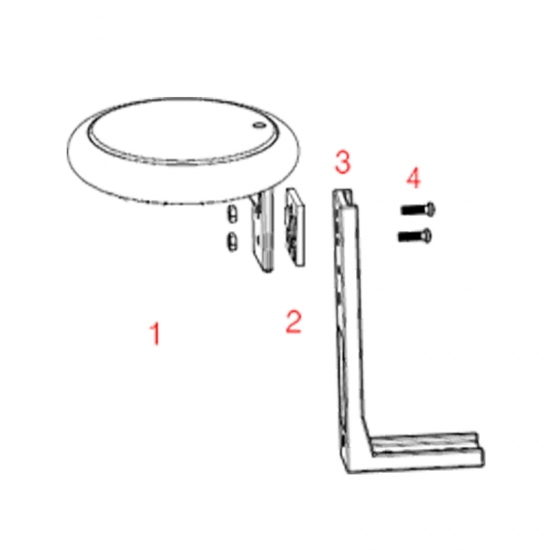 Lnk-wl-sup flat mount adapter / L-bracket (solar position indicator)