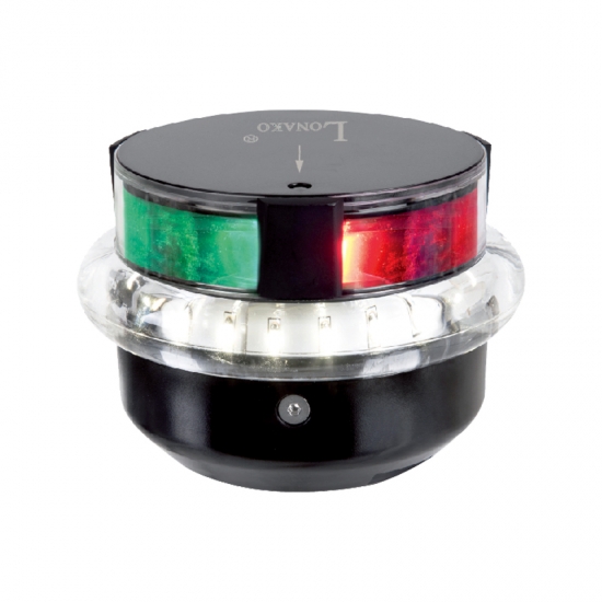 Marine led three color navigation light