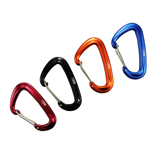 Aluminum KN12 climbing carabiner