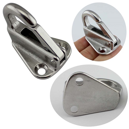 high polished marine hardawre stainless steel fender hook with spring