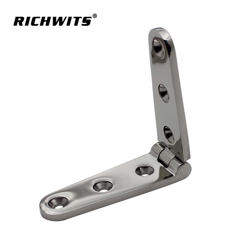 Stainless steel high polished  casted strap hinge