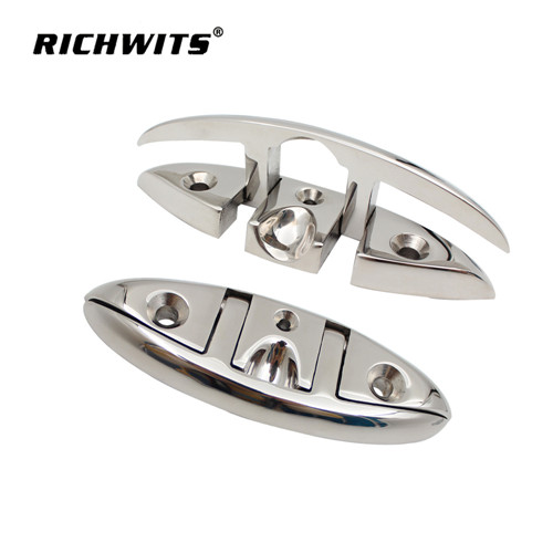 High polished dock cleat marine stainelss steel 316 folding cleat