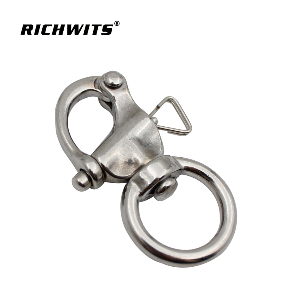 Stainless steel Quick Released Round Eye Swivel Snap Shackle