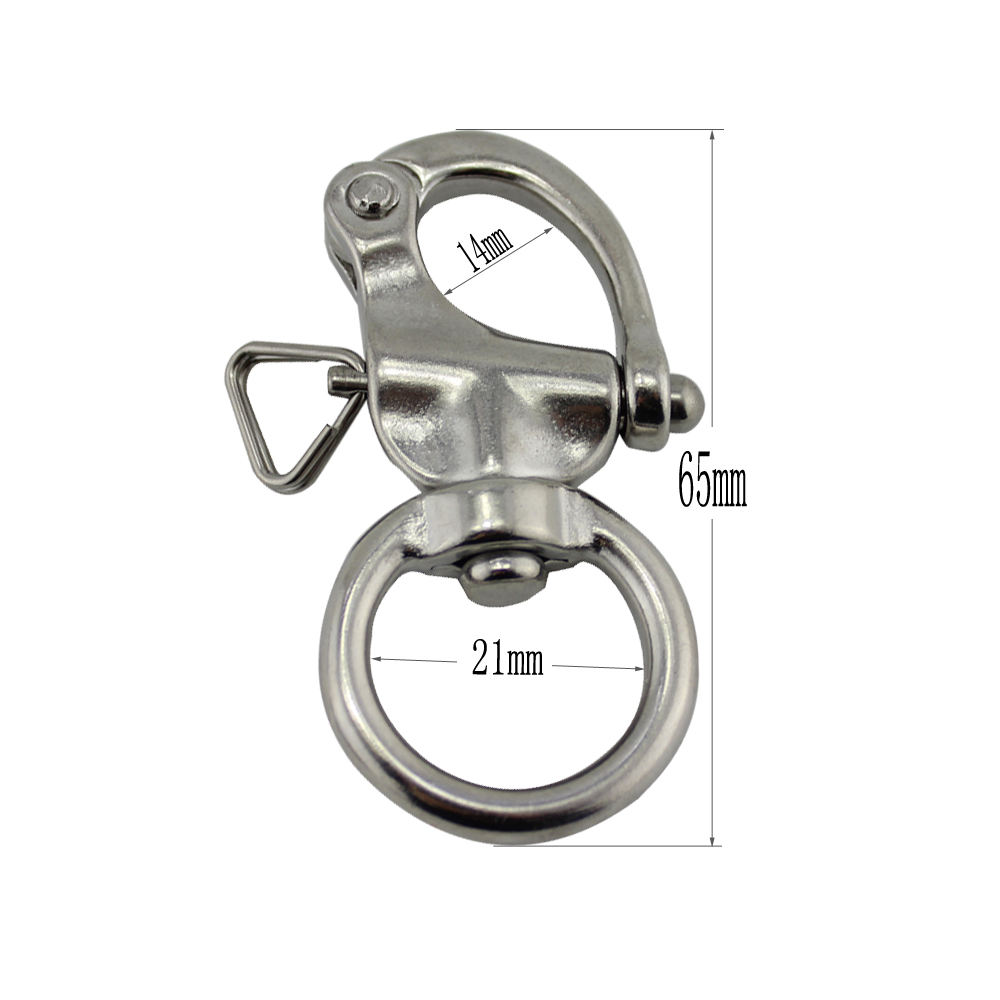 Stainless steel Quick Released Round Eye Swivel Snap Shackle