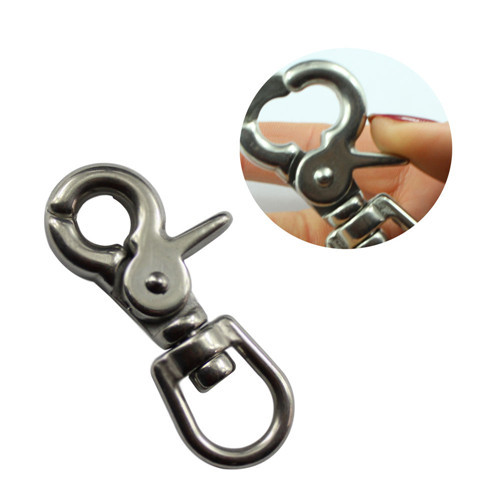 Stainless Steel Trigger Snap Hook Bag Sissor Snap Carabiner