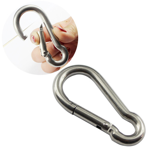 High Quality Stainless Steel Safety Spring Carabiner Snap Hook