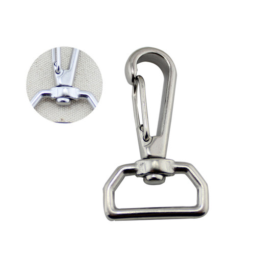 High Quality rope connector Swivel Dog leash Carabiner stainless steel Snap Hook