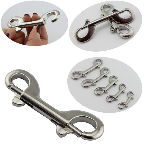 Stainless Steel Hook safety Double Ended Snap Hook for Scuba diving