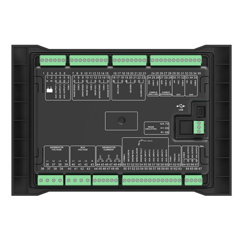 Marine generator power distribution control module