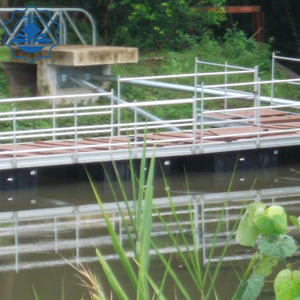 Galvanized steel structure pontoon