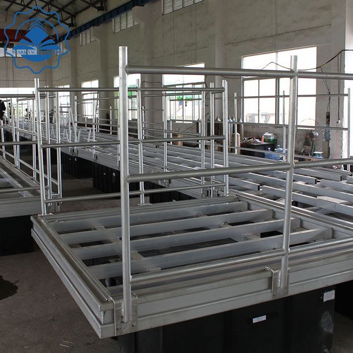 Galvanized steel structure pontoon