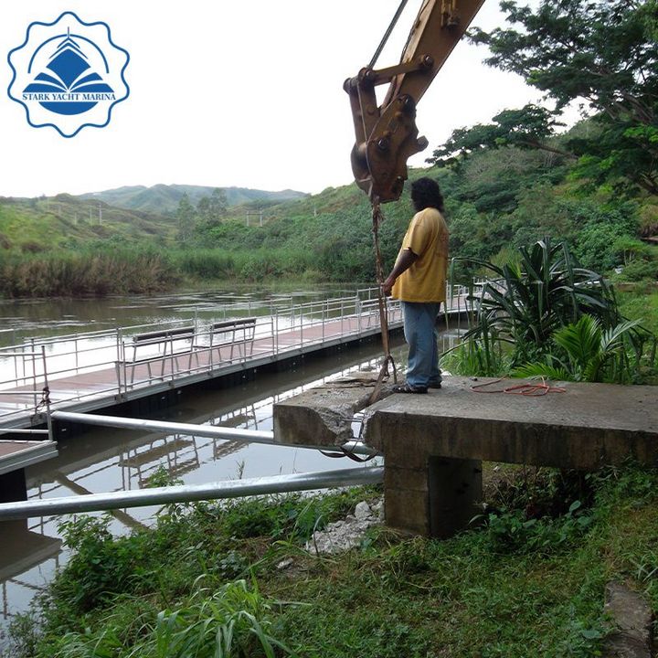 Galvanized steel structure pontoon