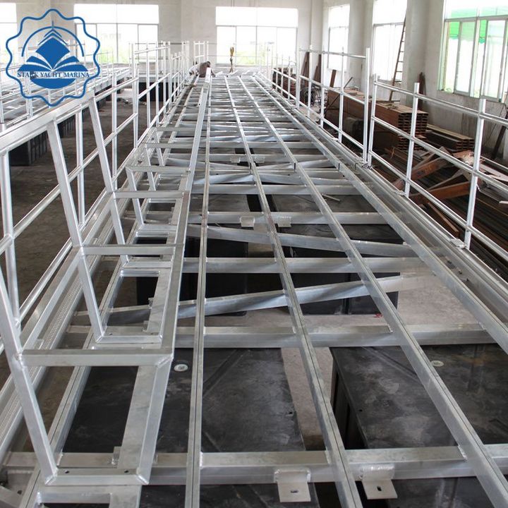 Galvanized steel structure pontoon