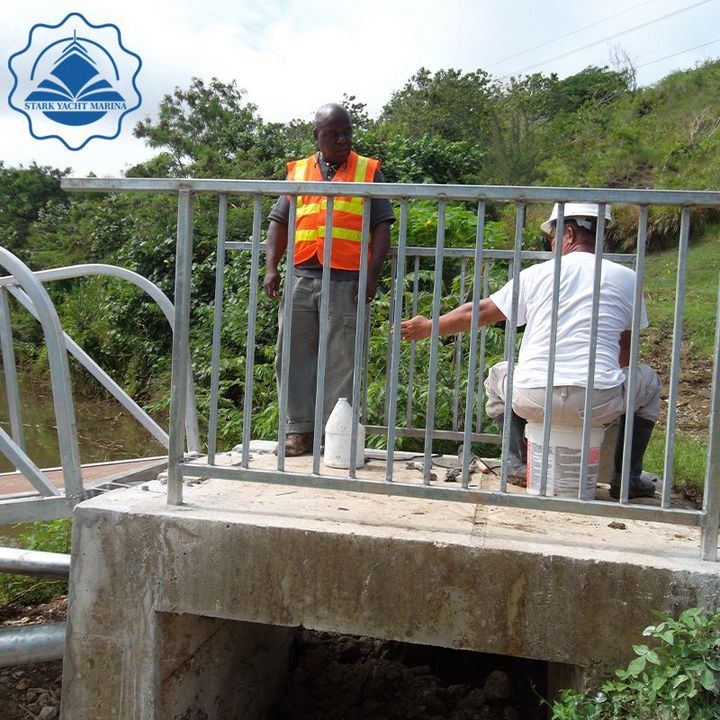 Galvanized steel structure pontoon