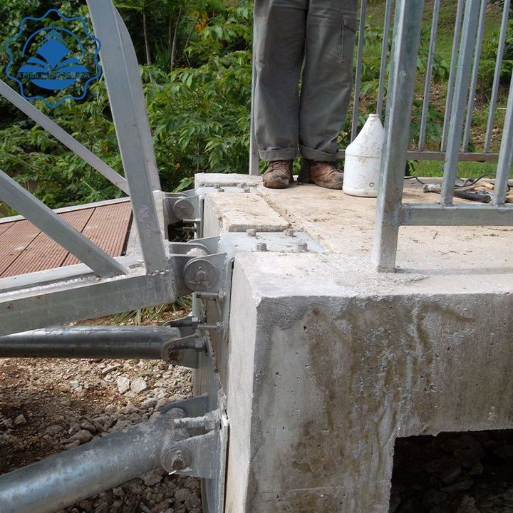 Galvanized steel structure pontoon