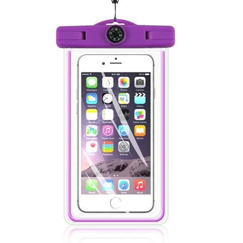 Waterproof plastic cell phone bag