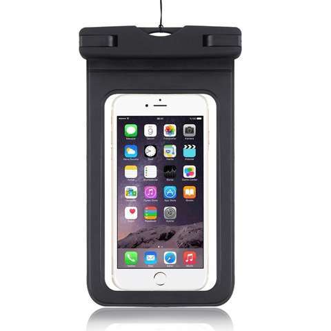 Waterproof plastic cell phone bag