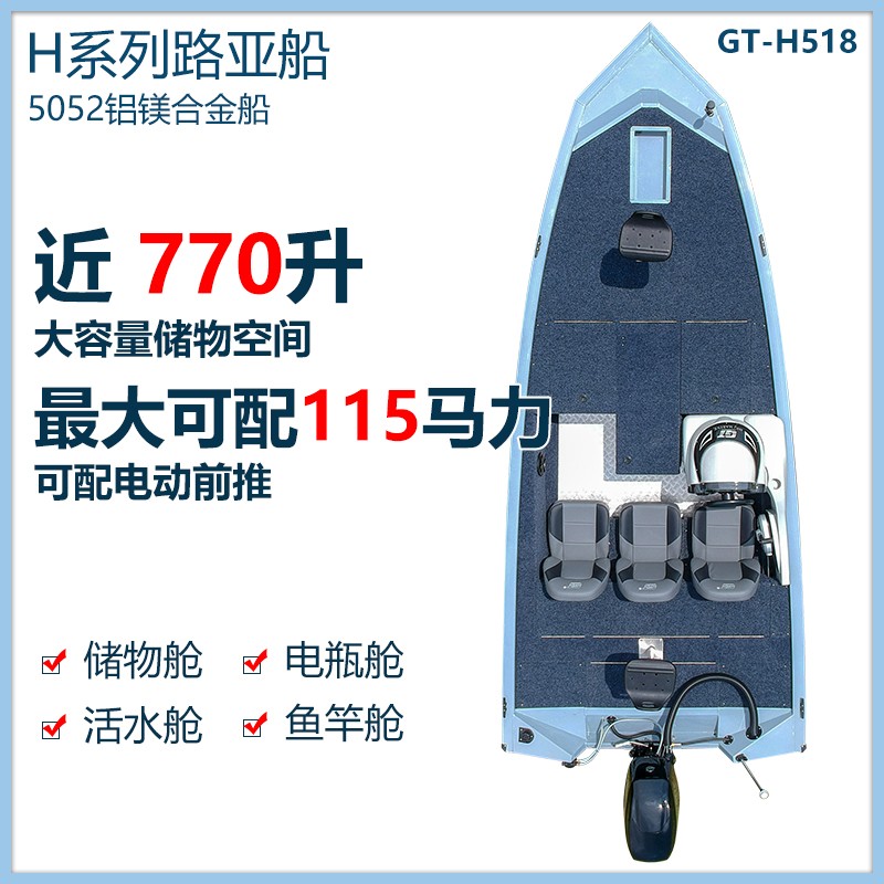 H Series Aluminum Fishing Boats