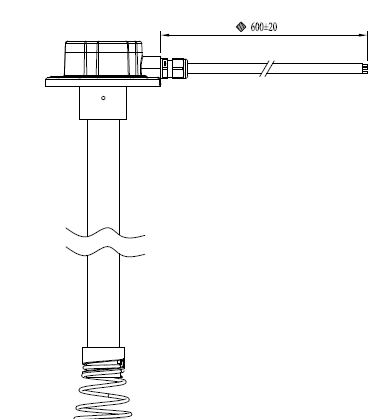 JS67344,CLS2-1500 high resolution capacitive gps fuel diesel gasoline generator level sensor