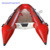 open deck small fiberglass hull rib inflatable fishing boat