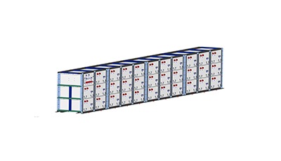 Battery compartment layout diagram