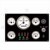 Hot sale Marine Engine Instrument Gauge panel Truck 5 Gauge Dash Cluster Panel Set White,Black, Compatible All Vessels